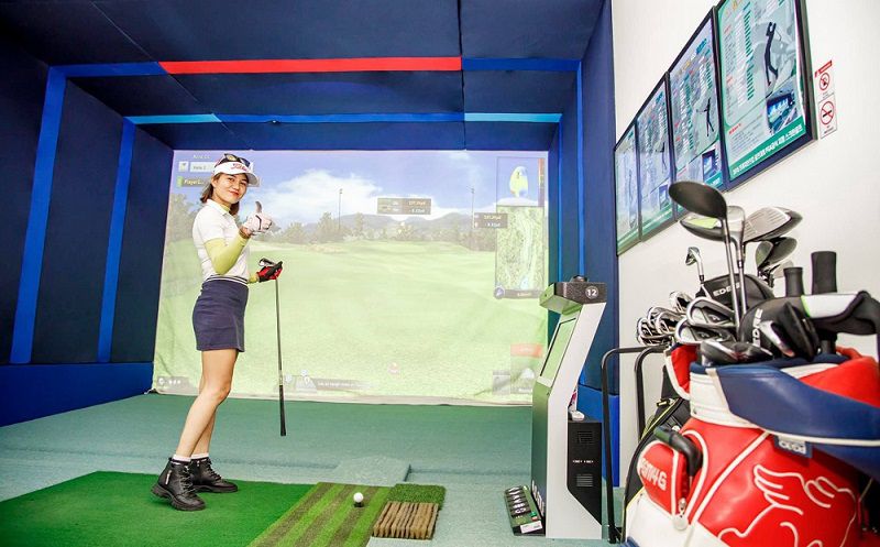 Phòng golf MS5 tại GolfHomes được trang bị đầy đủ thiết bị