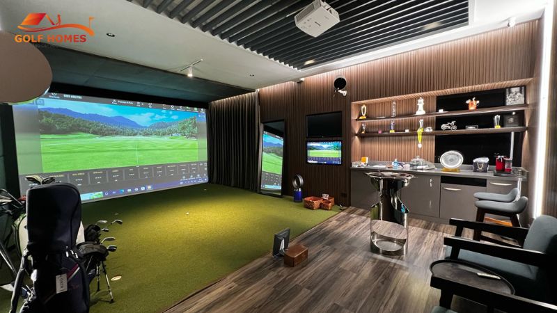 Thiết kế phòng golf 3d theo phong cách cá nhân, độc nhất vô nhị