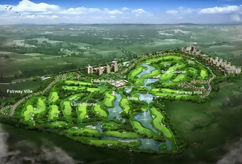 Sân golf Phú Mỹ cách trung tâm Sài Gòn 32km
