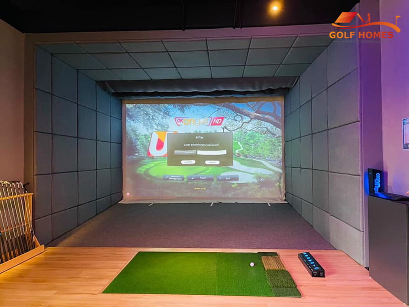 Phòng golf 3D Gói Platinum Golfhomes UDR 4.0 Royal