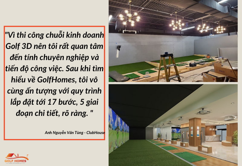 Chuỗi 14 line golf 3D kinh doanh ClubHouse, Mỹ Đình, Hà Nội