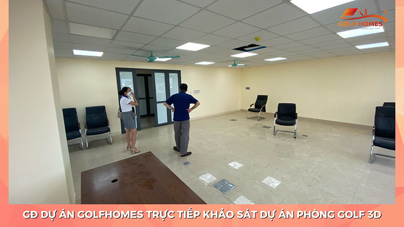 Khảo sát thi công dự án phòng tập golf 3D GolfHomes tại Hà Nội