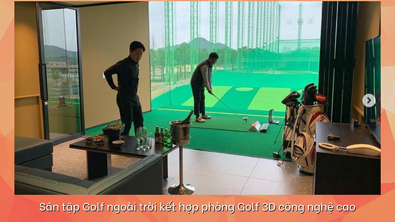 Hình ảnh một số phòng tập golf tích hợp công nghệ golf 3D