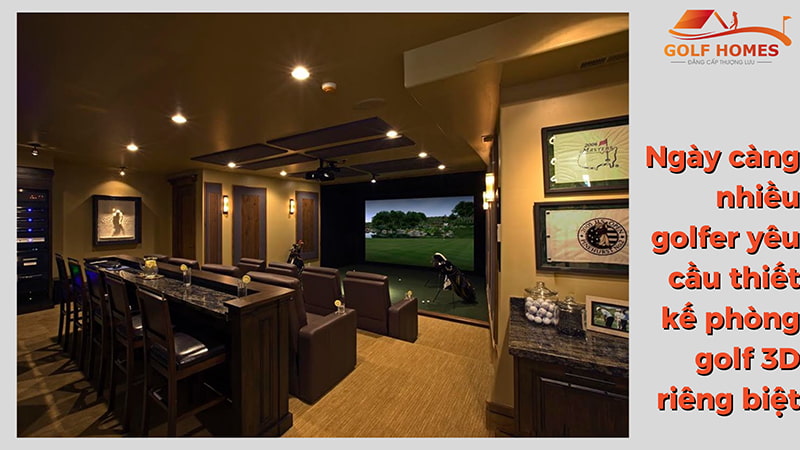 Hình ảnh bản vẽ 3D của dự án phòng Golf 3D tại Quảng Ninh