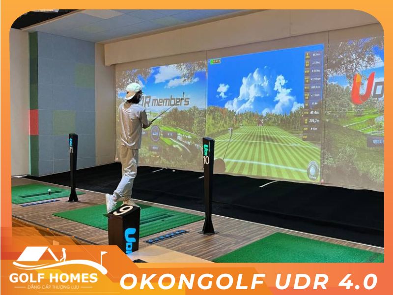Phòng golf 3D OKONGOLF UDR 4.0 tại chung cư Sala