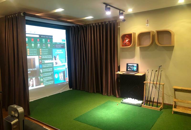 Các đại gia có xu hướng khẳng định đẳng cấp riêng biệt bằng cách lắp đặt phòng golf 3D tại nhà