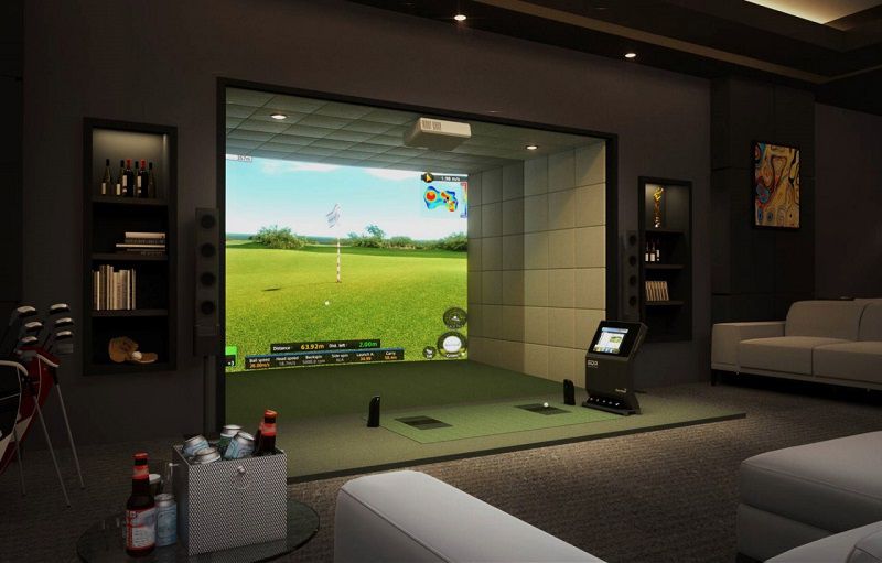 Sân 3D được tích hợp nhiều bài tập hỗ trợ từng cú đánh của golfer