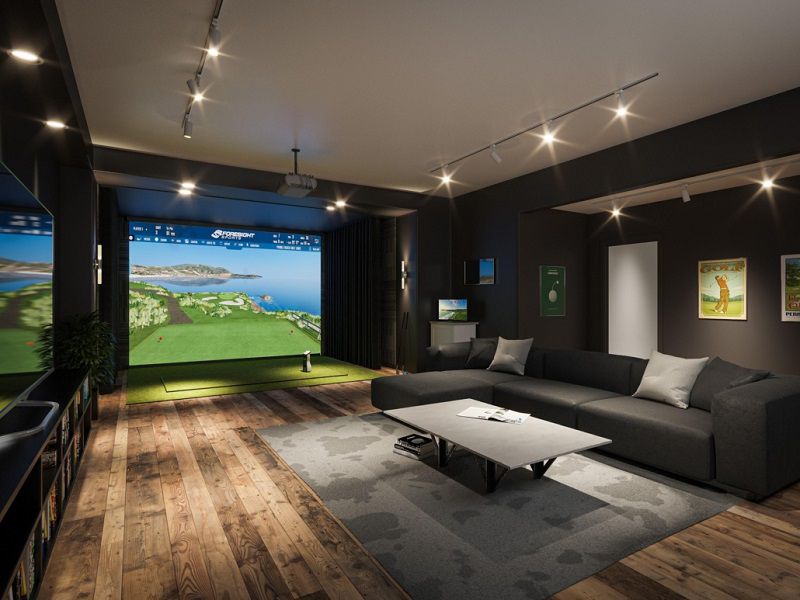 Phòng tập golf 3D cao cấp, sang trọng, thu hút mọi ánh nhìn
