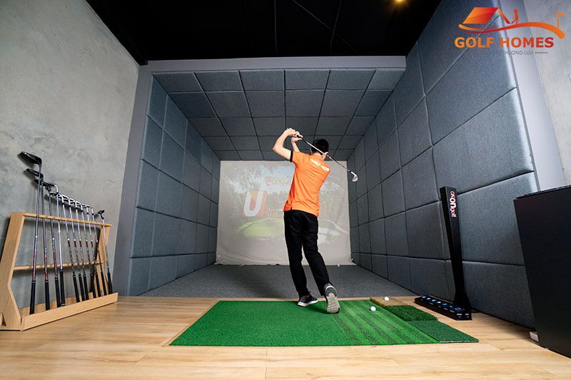 Phòng golf 3D UDR 4.0 tích hợp nhiều công nghệ, thiết bị tối tân