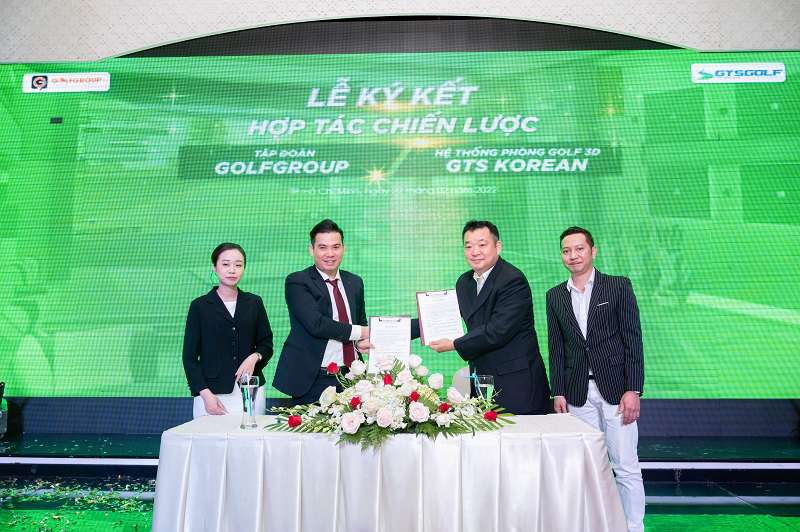 Hình ảnh trong buổi lễ ký kết hợp tác nâng cao chất lượng golf 3D giữ Golfhomes và GTS Golf Hàn Quốc 