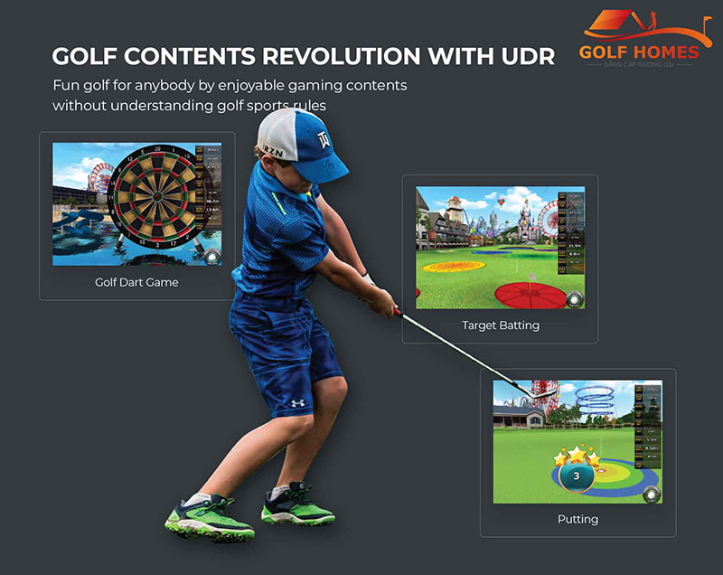 Màn hình cảm ứng Phòng Golf 3D Platinum UDR 4.0 Royal
