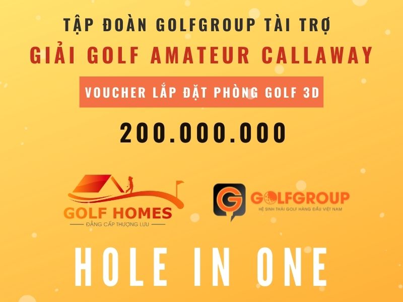 Golfhomes đại diện tài trợ 200 triệu đồng cho giải HIO 