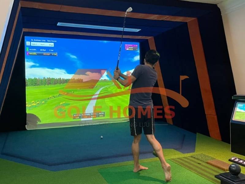 Lắp đặt phòng golf 3D trong nhà là xu hướng được nhiều golf thủ lựa chọn