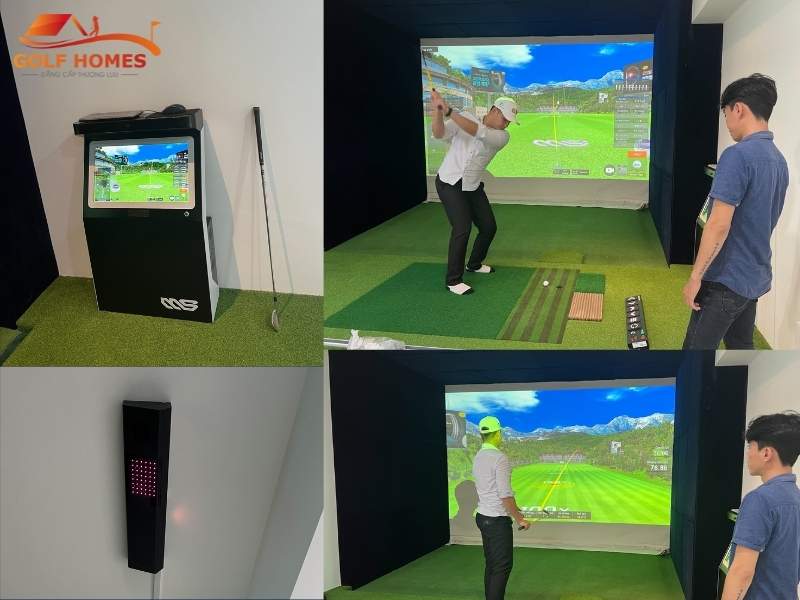 Tập putting trong phòng golf 3D được nhiều golfer sử dụng
