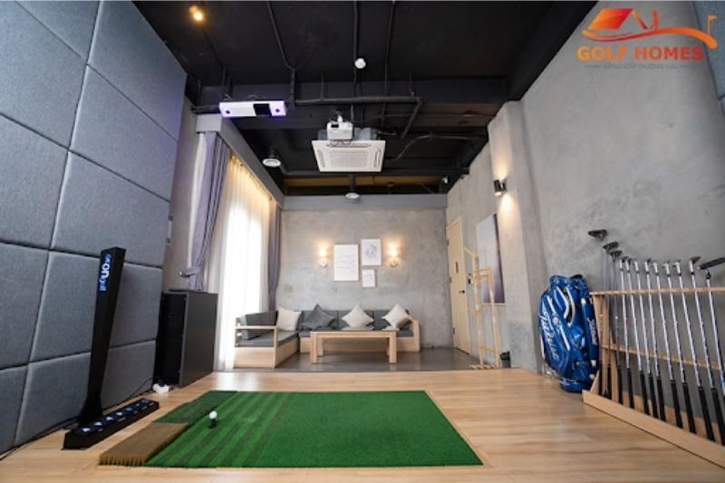 Không quá ồn ào và không bị ảnh hưởng bởi các yếu tố khách quan là ưu điểm dễ thấy của các phòng golf 3D