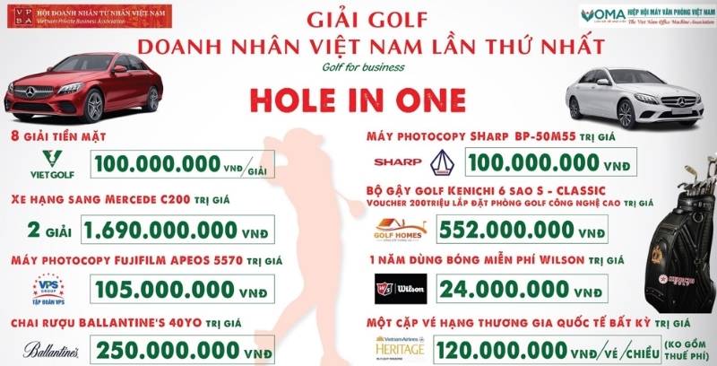 Golfhomes hân hạnh mang tới giải thưởng HIO lên đến 200 triệu đồng