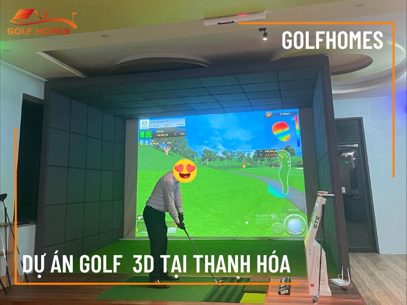 Phòng golf 3D GTS là dịch vụ được ưu chuộng tại Golfhomes