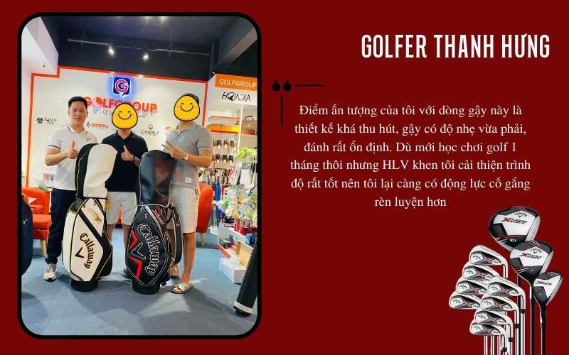 Feedback của golfer về gậy golf tại GolfGroup