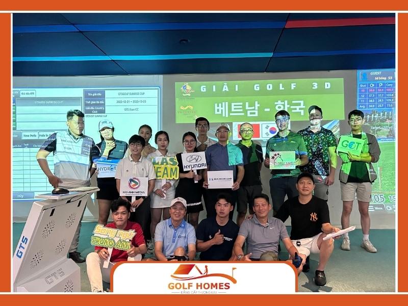 Phòng golf 3D GTS của Golfhomes được chọn là nơi đăng cai tổ chức giải Golf 30 kỷ niệm năm Việt Hàn 