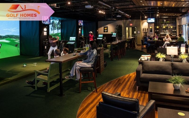 Chuỗi phòng 3d chơi golf là một trong những yếu tố thu hút các dân cư ở tầng lớp thượng lưu