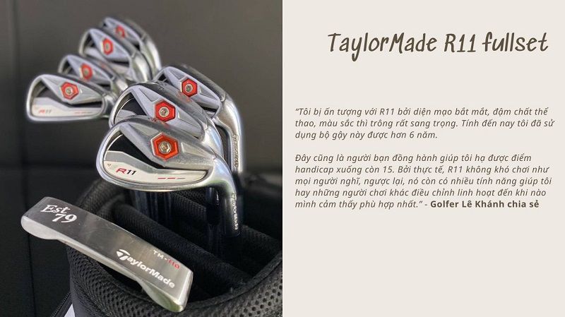 TaylorMade R11 nhận đánh giá rất cao từ golfer 