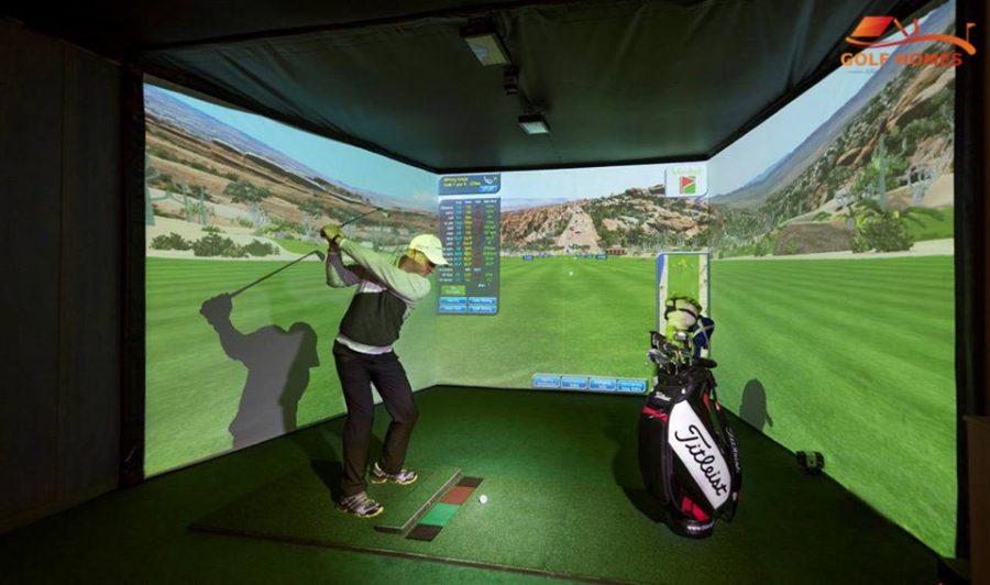 Tự học golf tại nhà trong phòng golf 3D