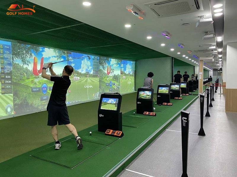 Hệ thống phòng tập golf 3D do GolfHomes lắp đặt