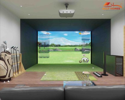GolfHomes thiết kế bản vẽ phòng golf 3D GTS hỏa tốc