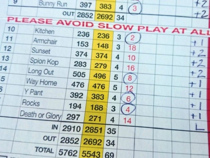 Handicap index thể hiện được trình độ và năng lực của golfer
