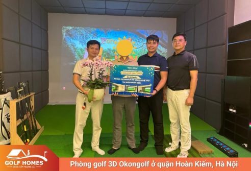 Phòng golf 3D Okongolf cao cấp ở quận Hoàn Kiếm, Hà Nội