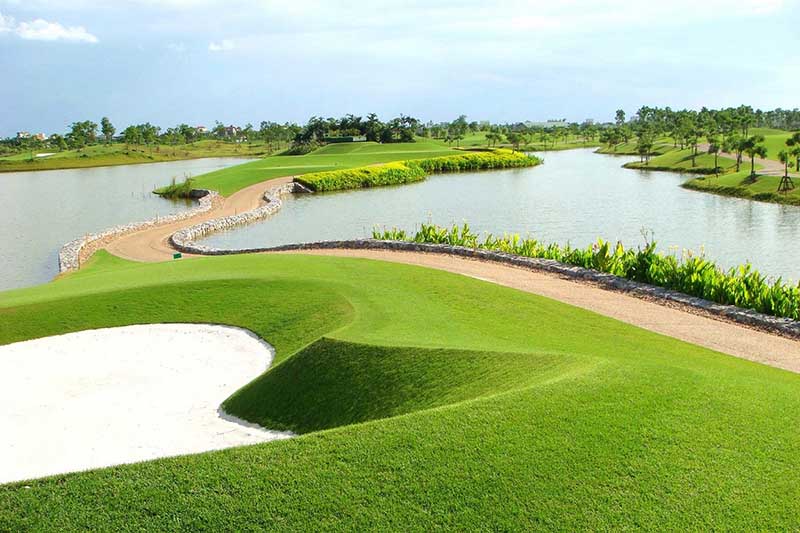 Sân golf Vân Trì Golf Club có thiết kế hiện đại, đẳng cấp