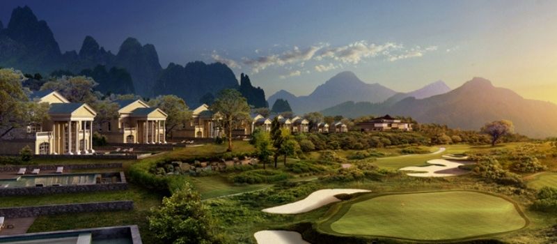 Sân golf Sky Lake Golf Club & Resort có diện tích rộng lớn với nhiều thử thách cho golfer