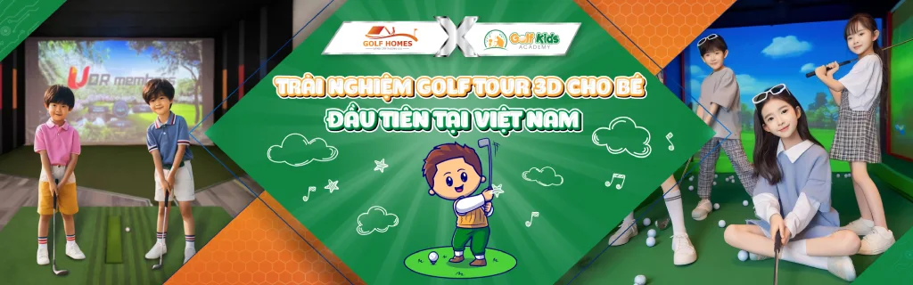Sự kiện trải nghiệm golf tour 3D đầu tiên tại Việt Nam dành cho các bé