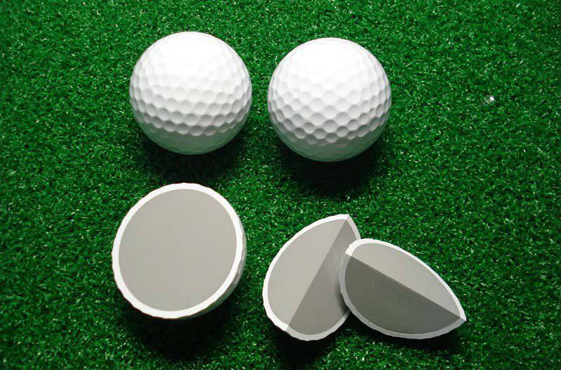 Lõi bóng golf thường làm từ chất liệu cao su tổng hợp