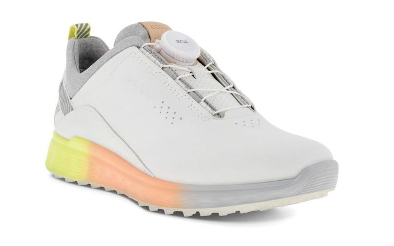 Giày golf nữ Ecco W S-Three White Sunny Lime sở hữu ưu điểm về cả thiết kế và tính năng