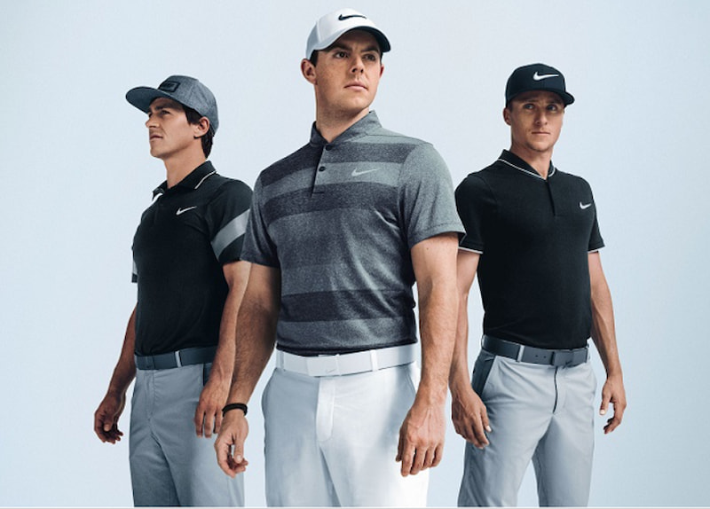 Áo thun golf Nike được làm từ chất liệu polyester thấm hút mồ hôi, co giãn tốt