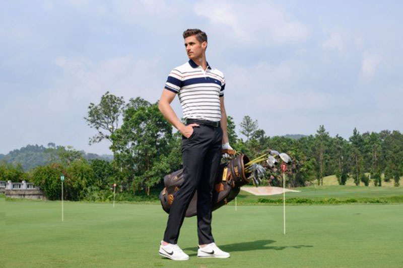 Áo polo golf Slim – Fit được thiết kế ôm sát với cơ thể