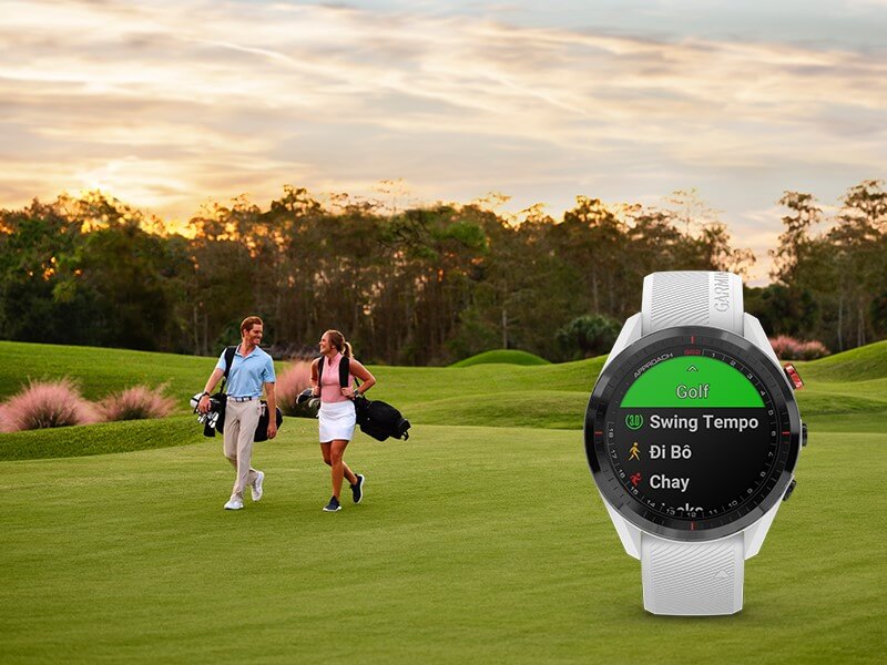 Đồng hồ golf Garmin có tích hợp tính năng theo dõi sức khỏe