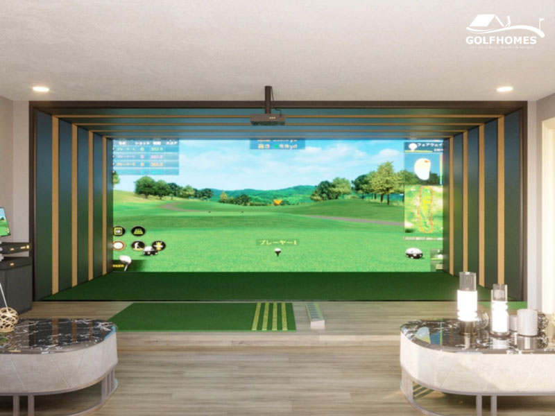 Phòng golf 3D Okongolf sang trọng được nhiều golfer lựa chọn