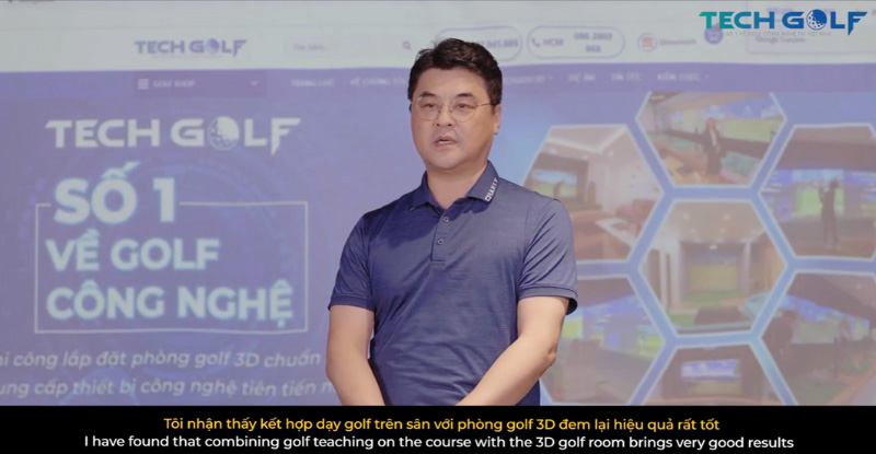 HLV Jung Sung Pil chia sẻ về việc ứng dụng golf 3D vào đào tạo golf