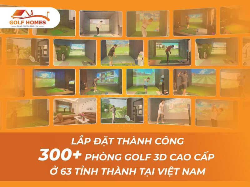 Golfhomes là đơn vị lắp đặt phòng golf 3D uy tín tại Việt Nam