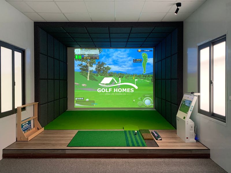 Phòng golf 3D phổ thông với kích thước 3mx3mx5m