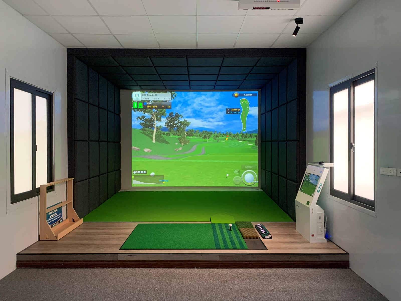 Phòng golf 3D GTS xuất xứ Hàn Quốc được nhiều golfer lựa chọn
