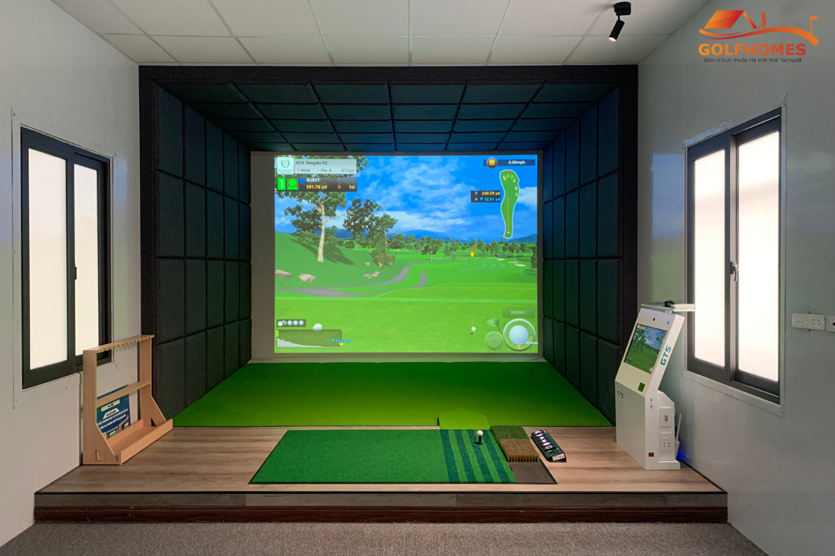 GolfHomes hoàn thiện phòng golf 3D GTS tại Bệnh viện Quốc tế Thái Nguyên