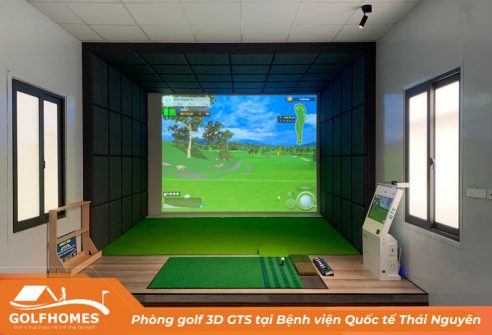GolfHomes bàn giao phòng golf 3D GTS tại Bệnh viện Quốc tế Thái Nguyên