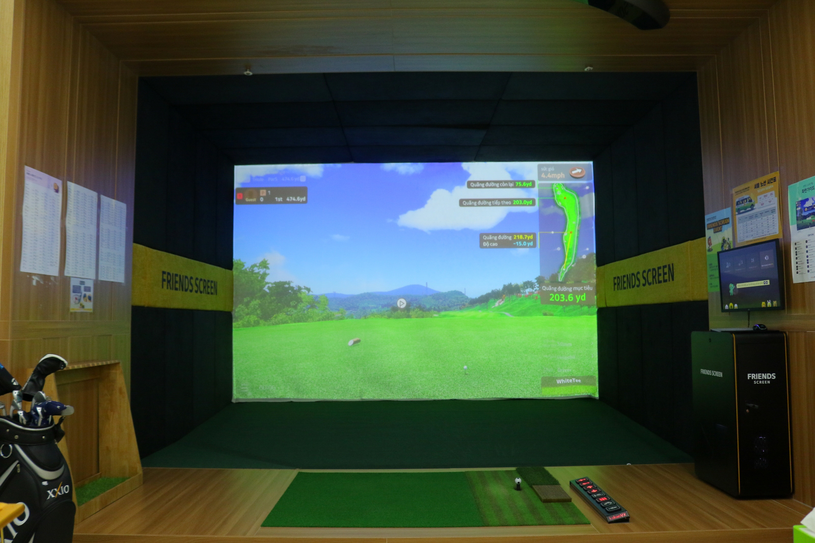 Phòng golf 3D Kakao VX T-up Vision cao cấp
