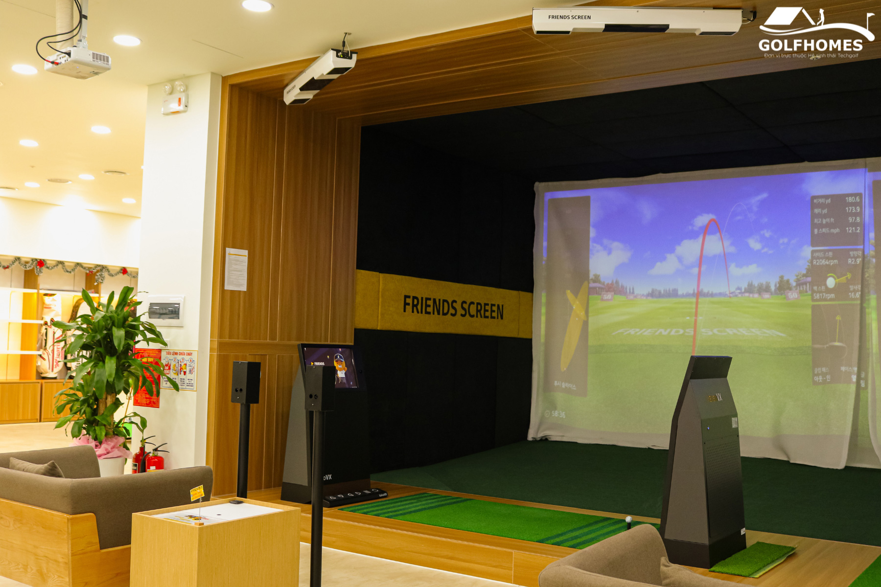 Phòng golf 3D Kakao VX tích hợp cảm biến 710S ARC hiện đại