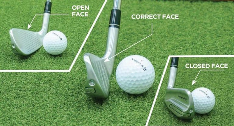 Cách đặt mặt gậy golf ảnh hưởng tới quỹ đạo bóng của golfer