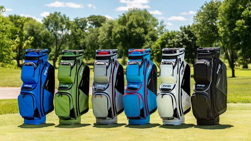 Túi golf Ping có nhiều tùy chọn về màu sắc, kiểu dáng khác nhau