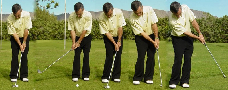 Golfer cần thực hiện tư thế setup chuẩn để thực hiện cú pitching golf hiệu quả